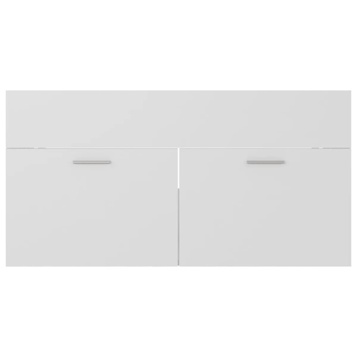 vidaXL Armoire d'évier Blanc 90x38,5x46 cm