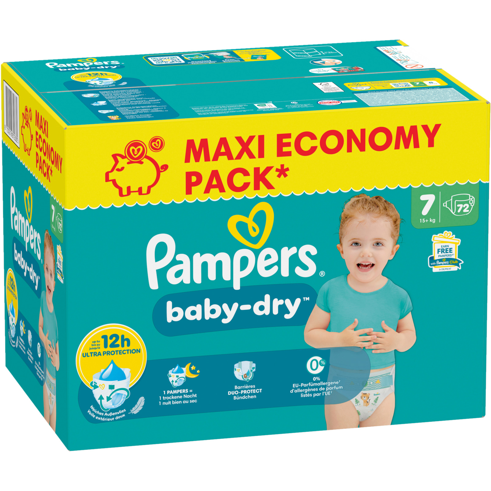 Pampers Baby Dry Grösse 7 72 Windeln