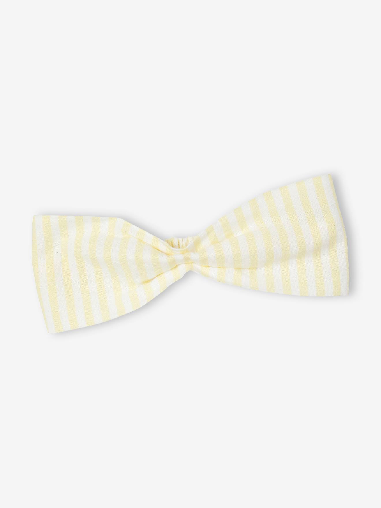 Conjunto de roupa de bebê de 3 peças: Vestido + calcinha + faixa de cabelo amarelo pastel