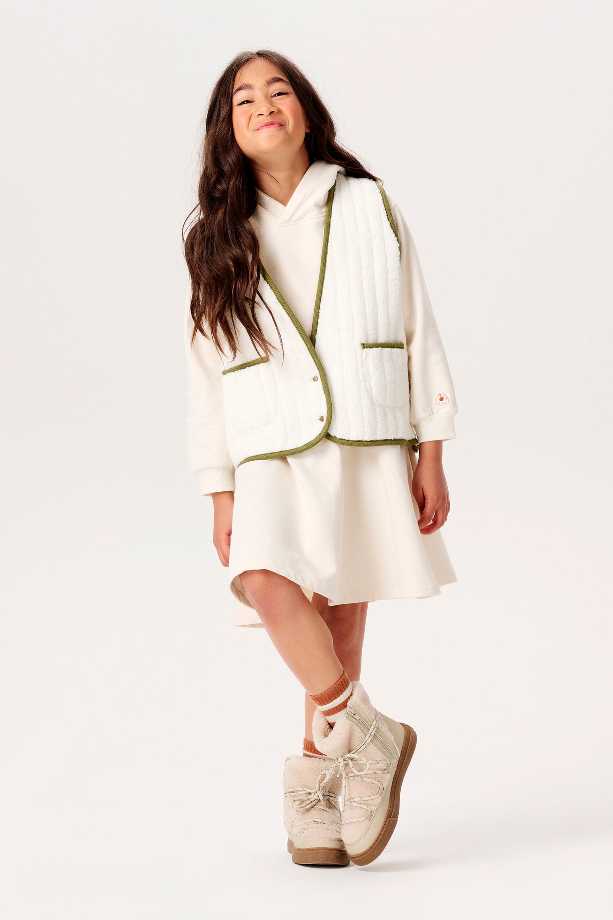 NOPPIES KIDS Weste Jonestown - Reversible Butter Cream