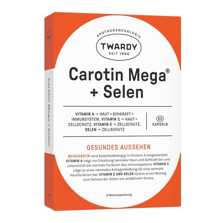 Carotin Mega + Selen Kapseln, 60 St