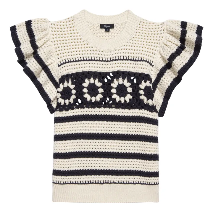 Rails Pull Sans Manches Crochet Penelope | Beige