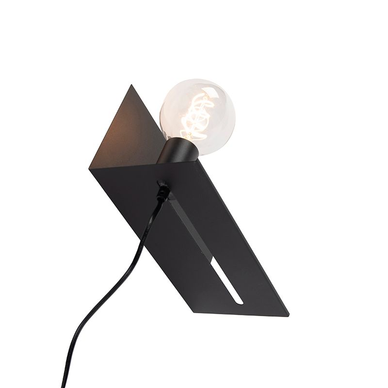 Moderne wandlamp zwart verstelbaar - Muro