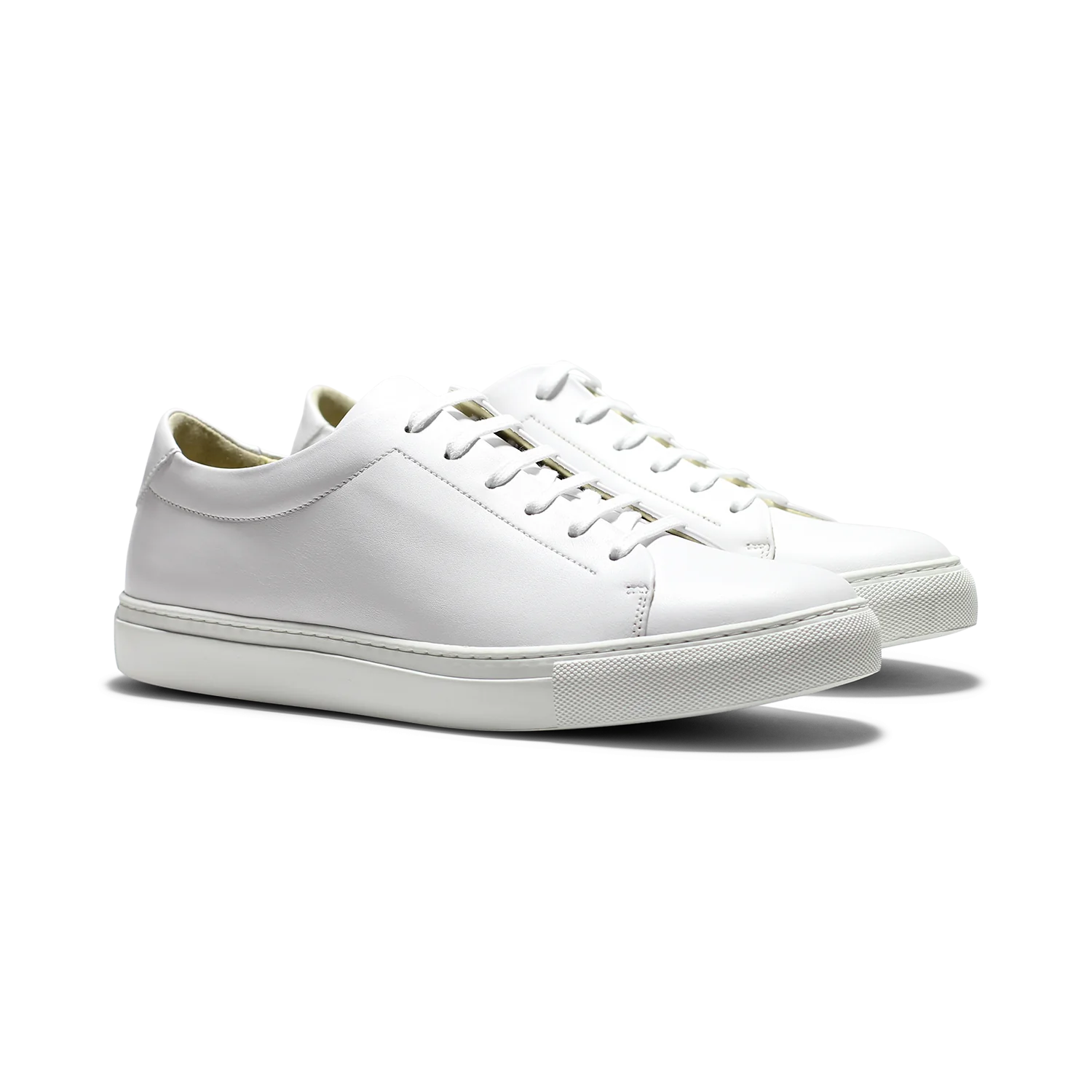 Kooper-Sneakers / Basket en cuir blanc