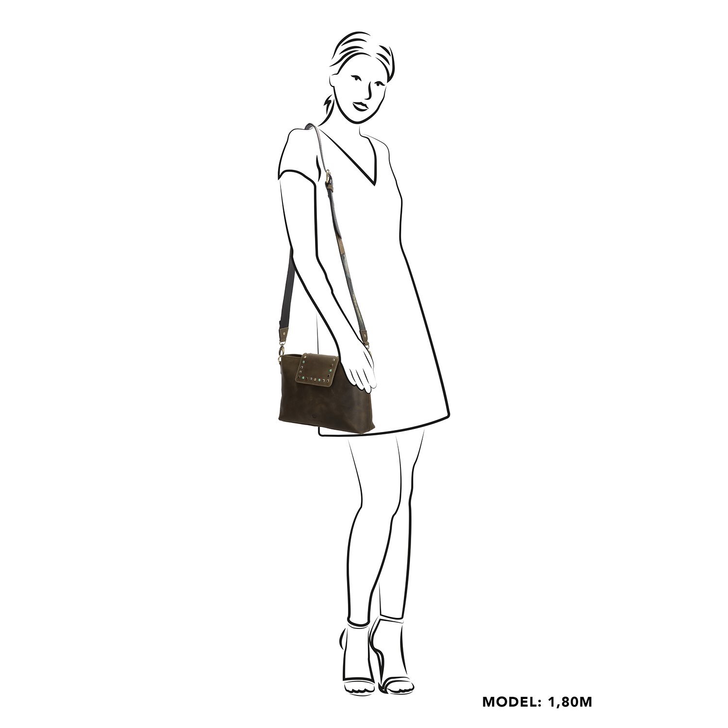 Micmacbags Masterpiece Crossoverbag olijf groen