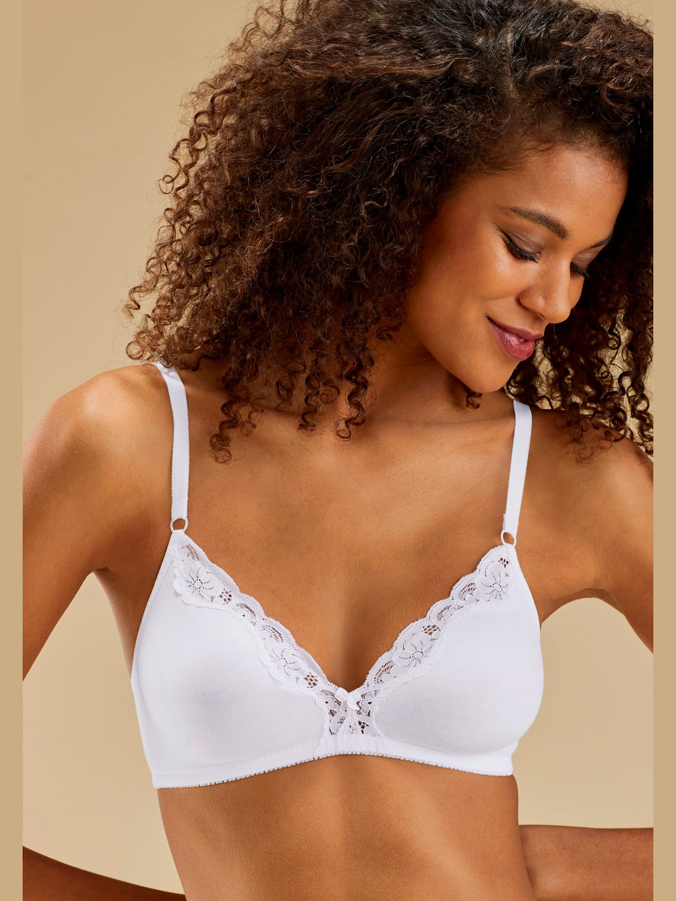 Soutien-gorge bralette sans armatures, bonnets préformés sans couture