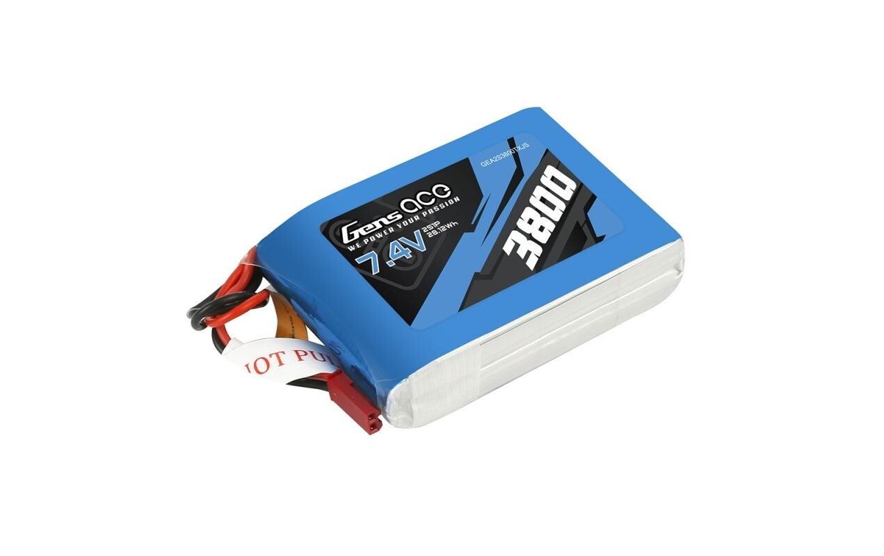 RC-Akku LiPo 3800 mAh 7.4 V TX2S LiPo Akku für Sender oder Empfänger mit JST / BEC Stecker