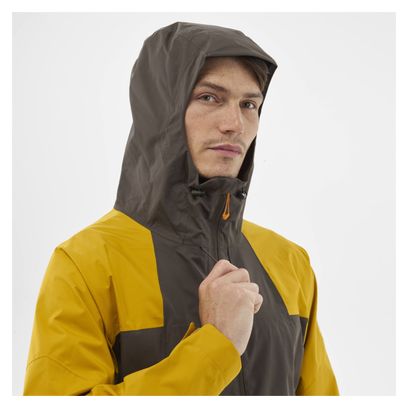 Veste Imperméable Millet Fitz Roy Khaki/Jaune