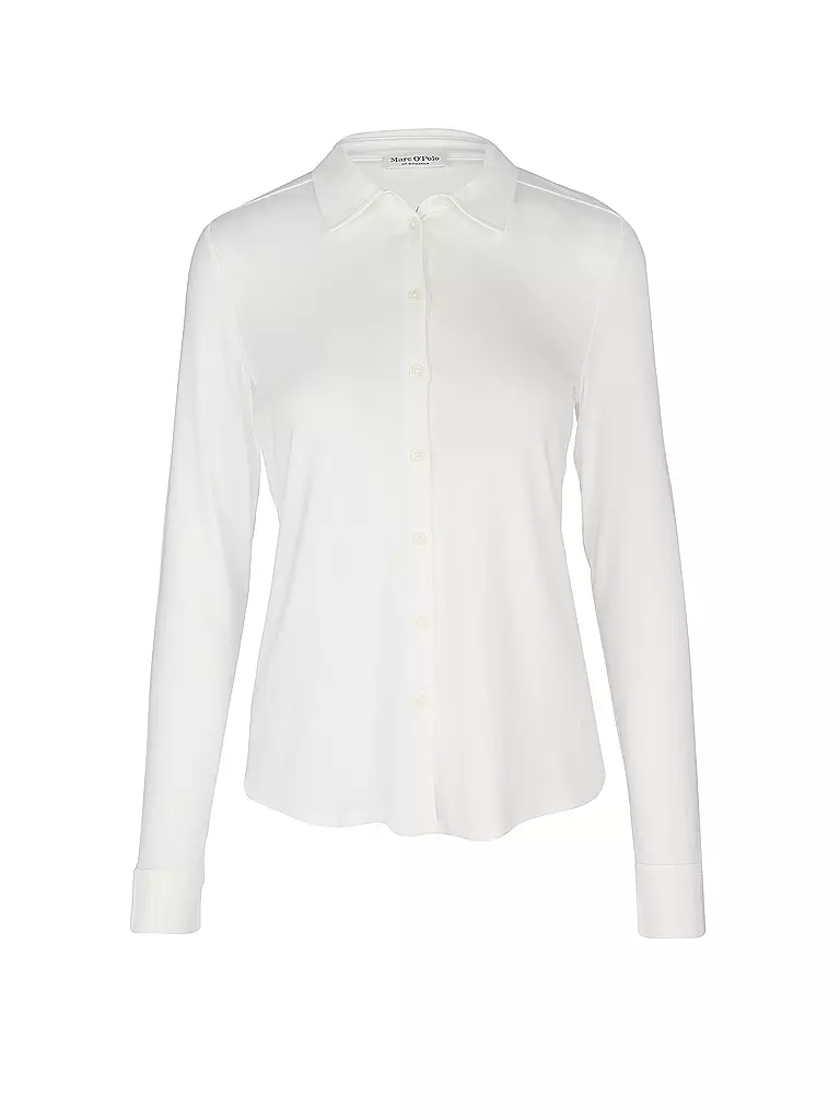MARC O'POLO Jerseybluse weiss