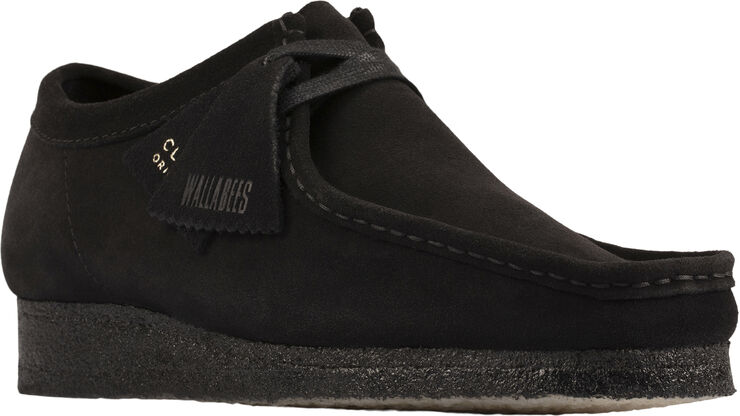 Clarks Originals Wallabee Black Sde, G, 7 Black suede