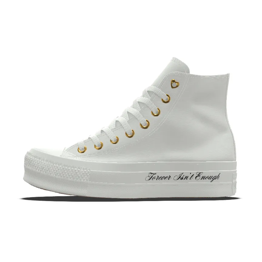 Custom Chuck Taylor All Star Lift Platform Premium Wedding By You