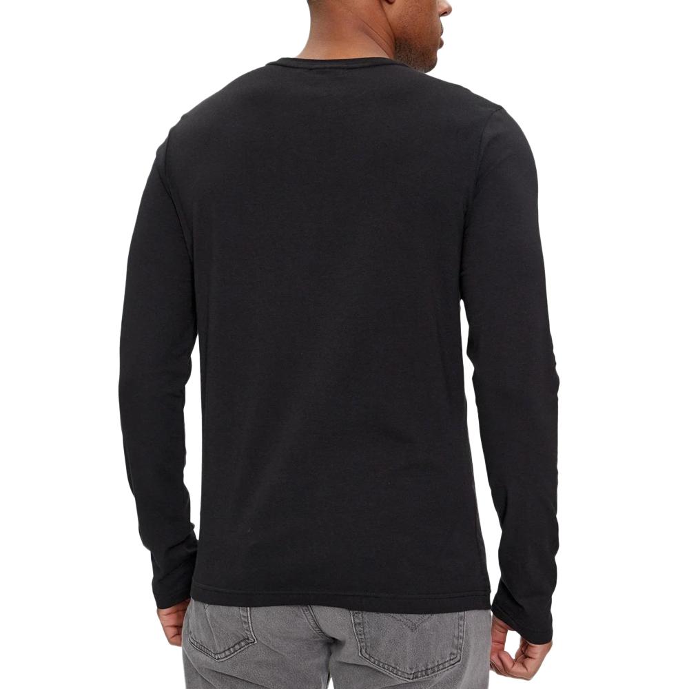 Calvin Klein Jeans T-shirt Manches Longues Noir Homme Calvin Klein Jeans Stretch