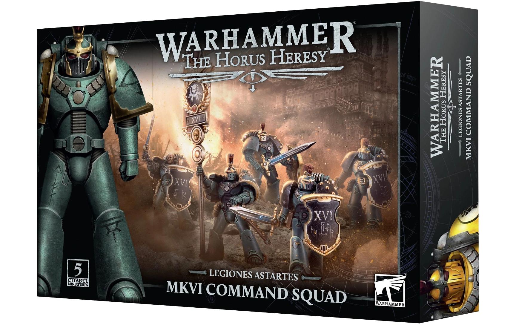 Warhammer The Horus Heresy MKVI Command SquadWarhammer The Horus Heresy Miniaturen: Typ VI Legiones Astartes Kommandotrupp