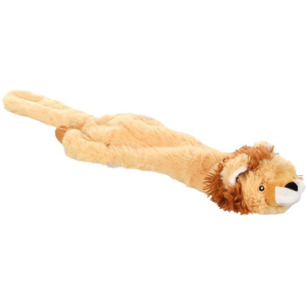 Jouet lion kiki orange 56 cm pour chien
