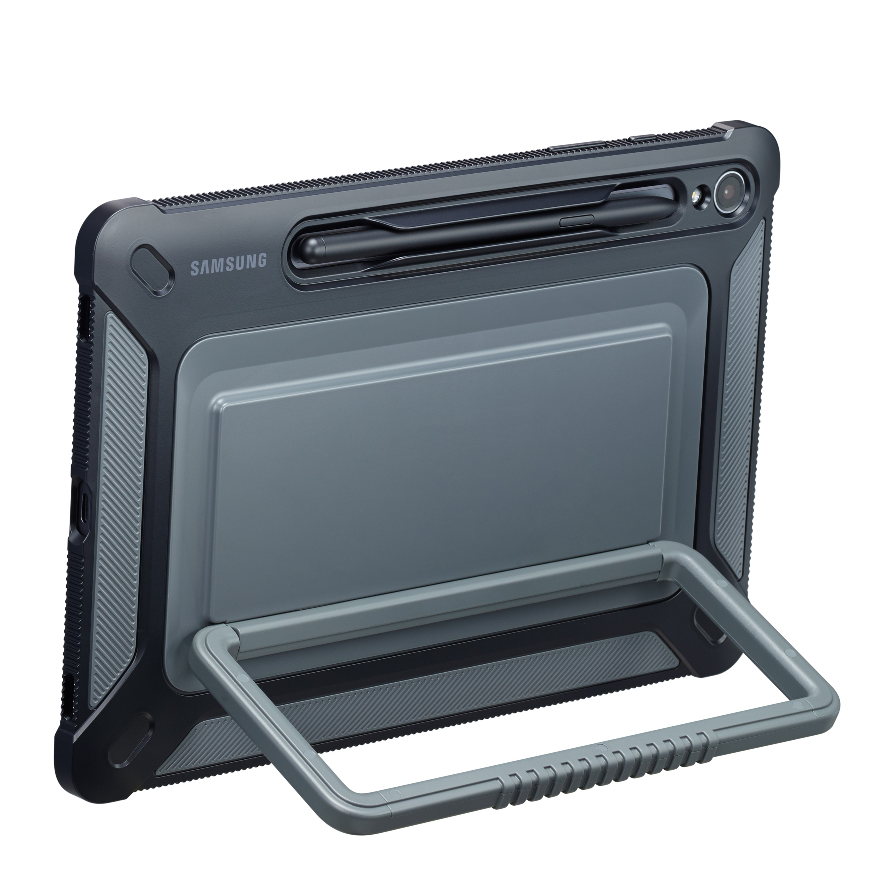 Galaxy Tab S9 Outdoor Cover Hülle mit Aufsteller und S-Pen Halterung (EF-RX710CBEGWW) - Schwarz
