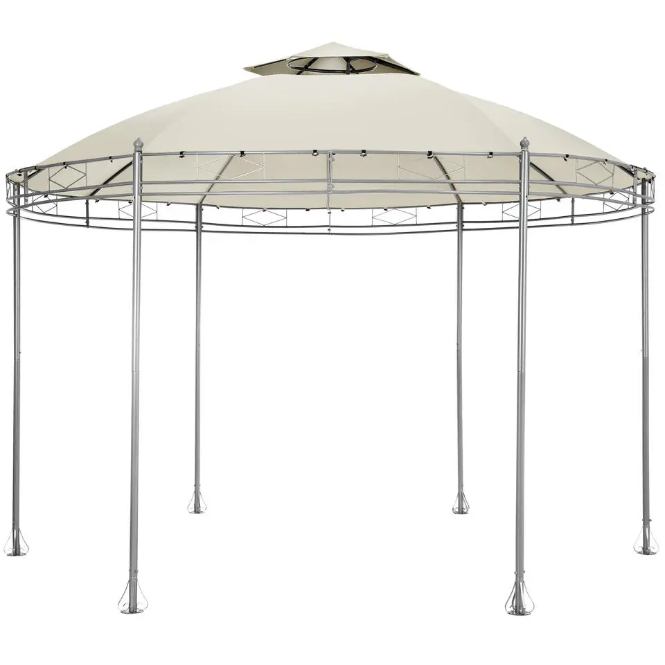 tectake Tuinpaviljoen Siana Ø 3.5m, Crème