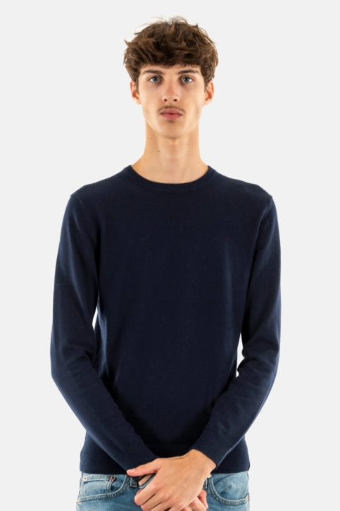 Pull hiver superdry essential 5ej carbon navy marl
