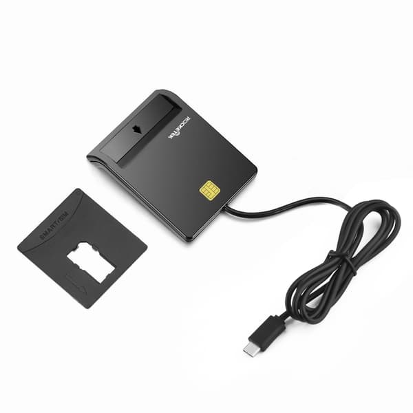 NÖRDIC USB-C Smartkort og SIM-kortleser ISO7816 ID-kort EMV Kredittkort