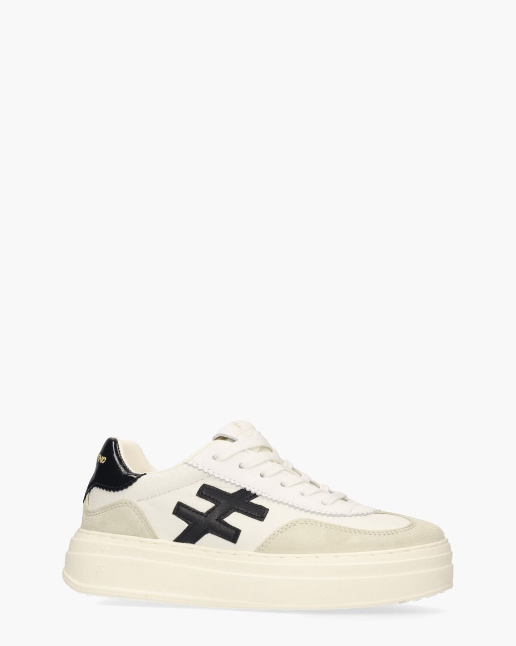 Another Trend A035 Off-White/Zwart Damessneakers