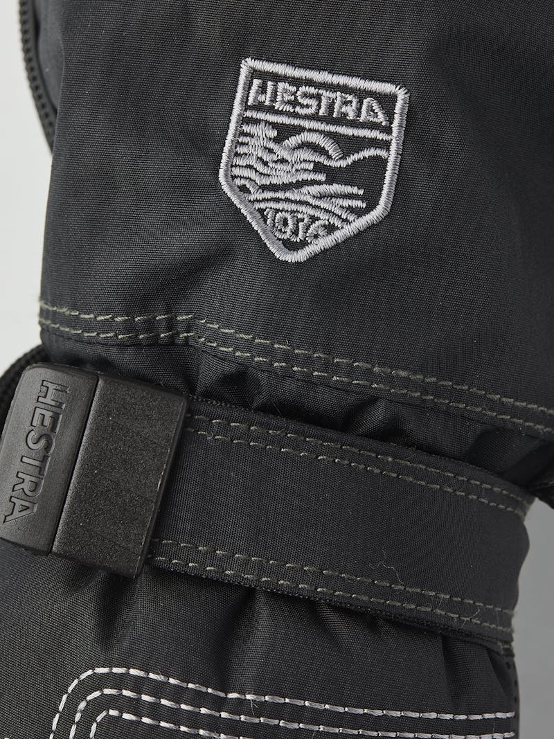 Baby Zip Long Mitt Black/Black