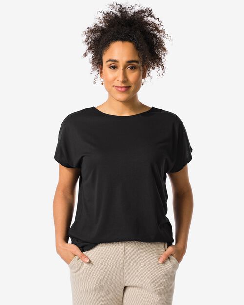 t-shirt femme Amelie avec bambou noir