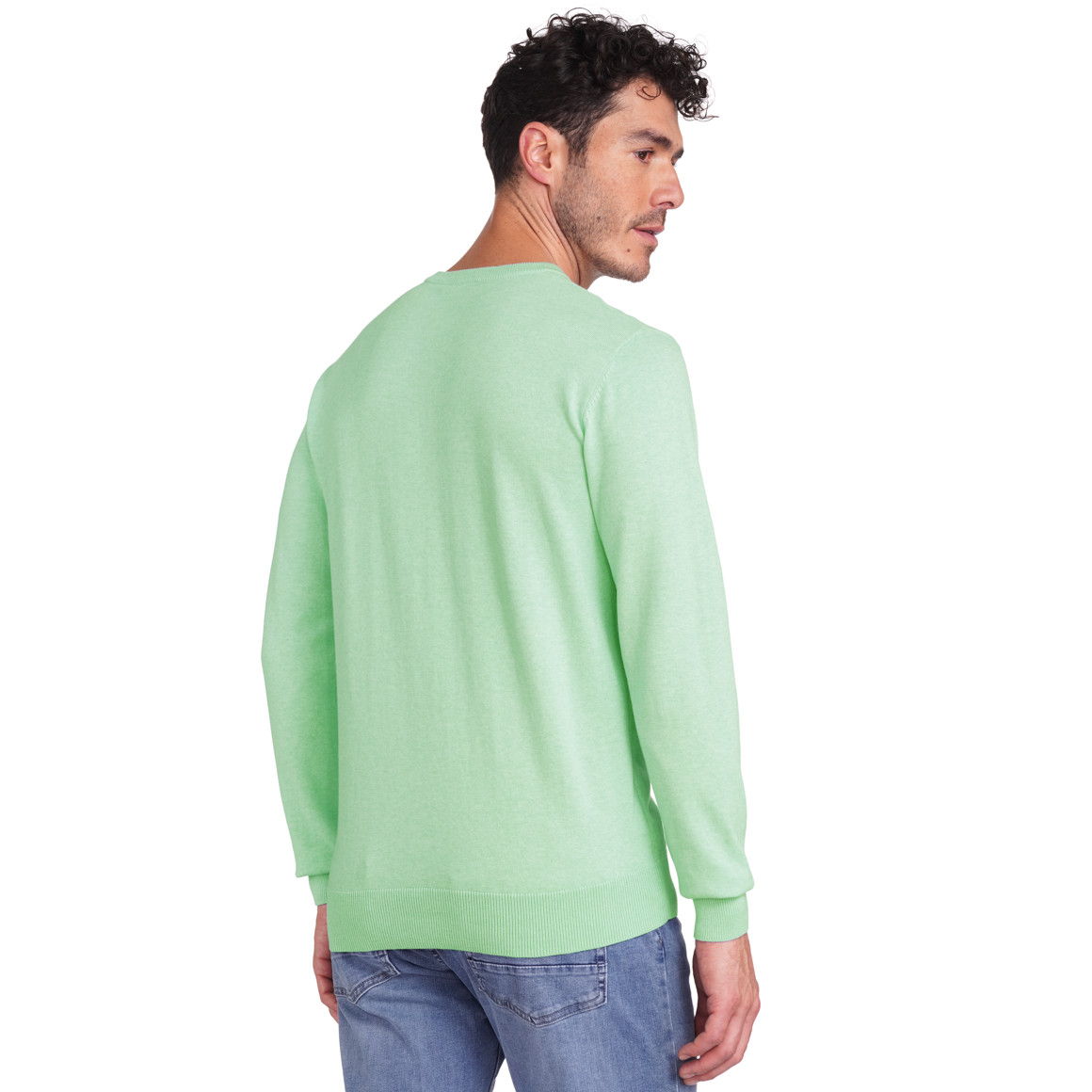 VanVaan Herren Pullover mit V-Ausschnitt hellgrün
