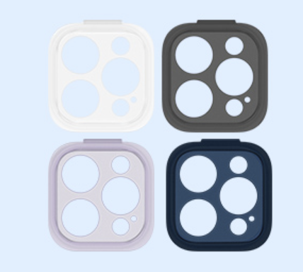iPhone 14 Pro Hardcase Hülle TPU Bumper 4x Objektiv Kameraschutz   Display Panzerglas - Transparent