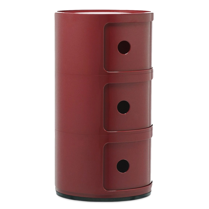Nachtkastje Componibili 3 burgundy