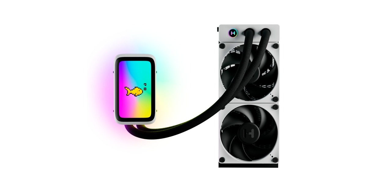 HYTETHICC Q60 waterkoeling  (Zwart/wit)