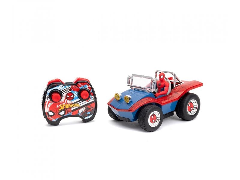 Jada Toys Spider-Man RC Buggy RTR, 1:24 Ferngesteuerter Buggy mit Spiderman Figur