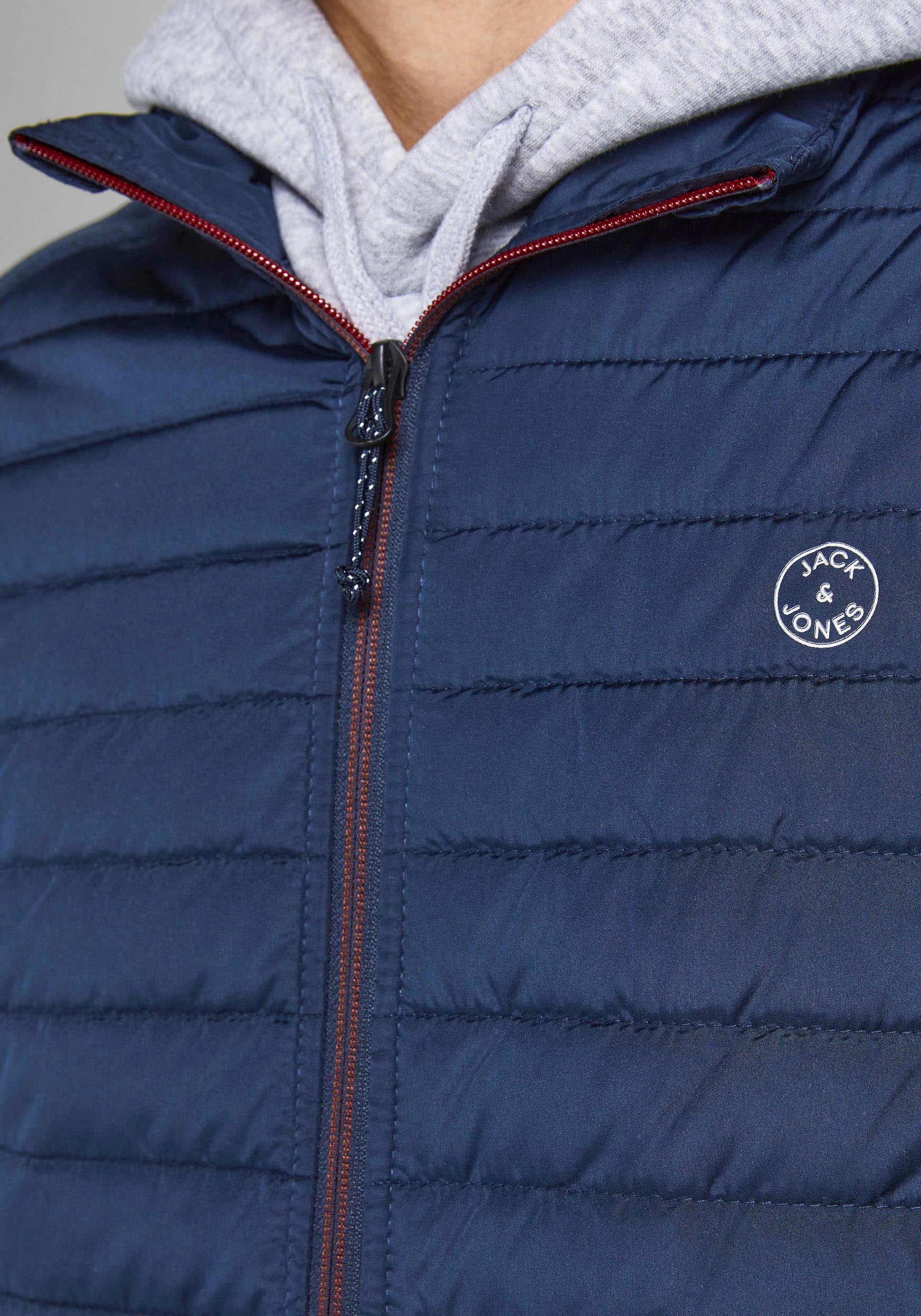 Jack & Jones Steppweste »JJEMULTI BODYWARMER COLLAR NOOS« normal, Polyester, ohne Kapuze