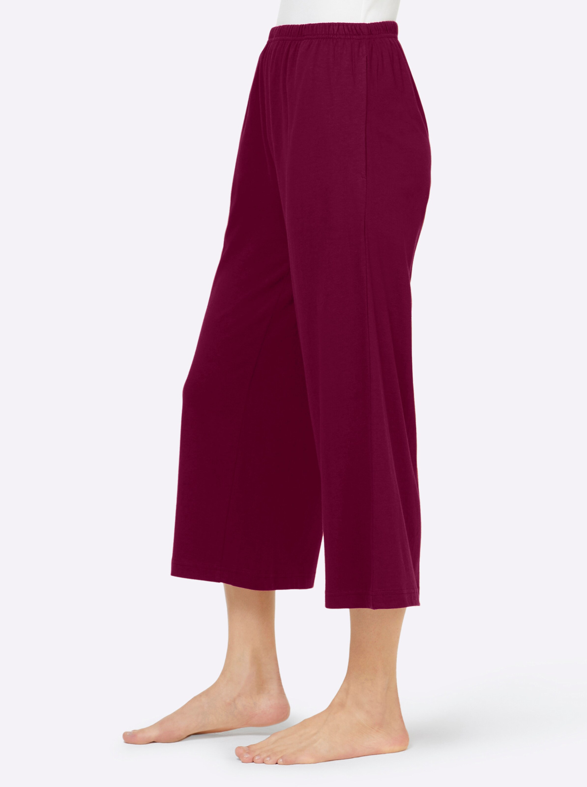 feel good Hosen in marine + bordeaux