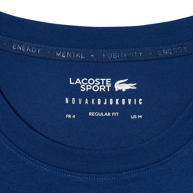 Pack Djokovic Tee-shirt et casquette Lacoste bleu