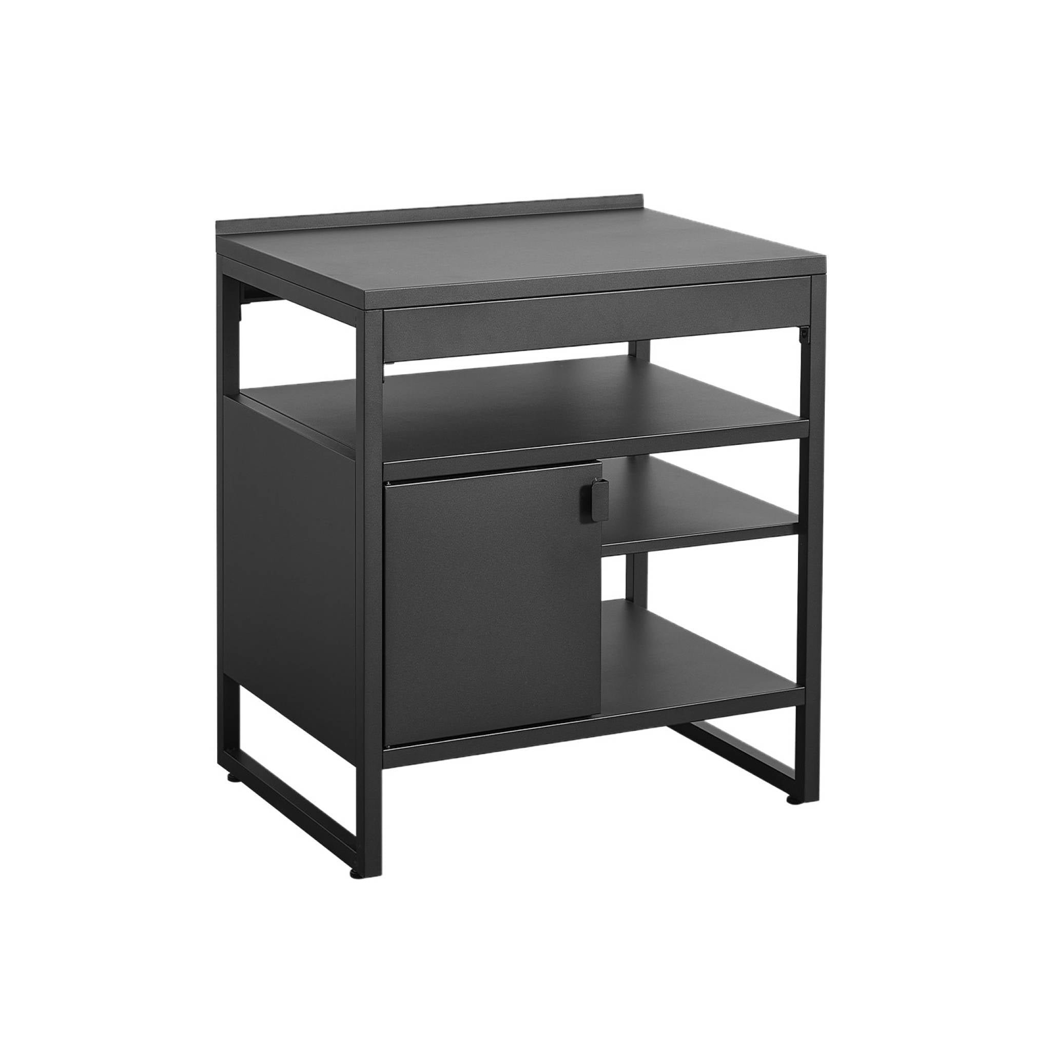 sweeek - Buitenkeukenmodule 1 deur 3 planken van staal L80cm