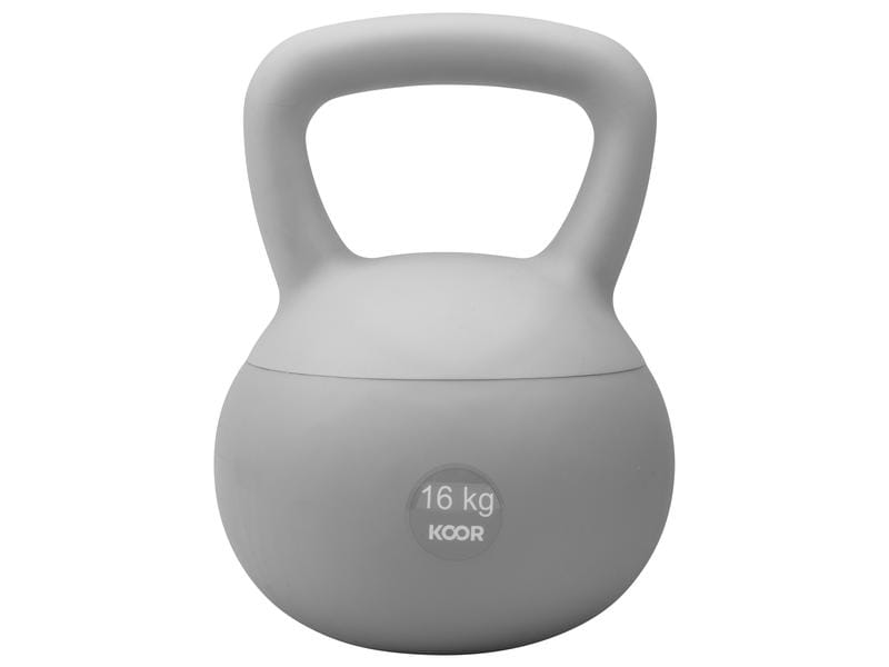 KOOR Kettlebell Paalla Soft, 16 kg Kugelhantel für das Training zu Hause