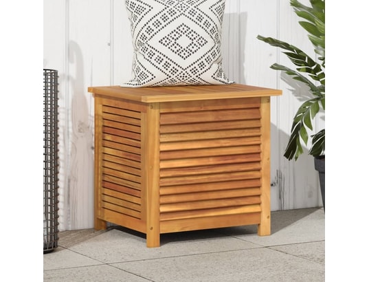VIDAXL - Coffre Boîte de rangement de jardin persiennes 60x50x56cm bois acac...