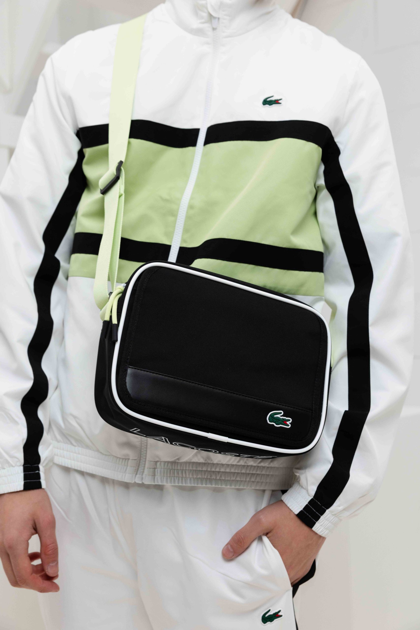 Lacoste Reporter Flap Schoudertas Heren Zwart