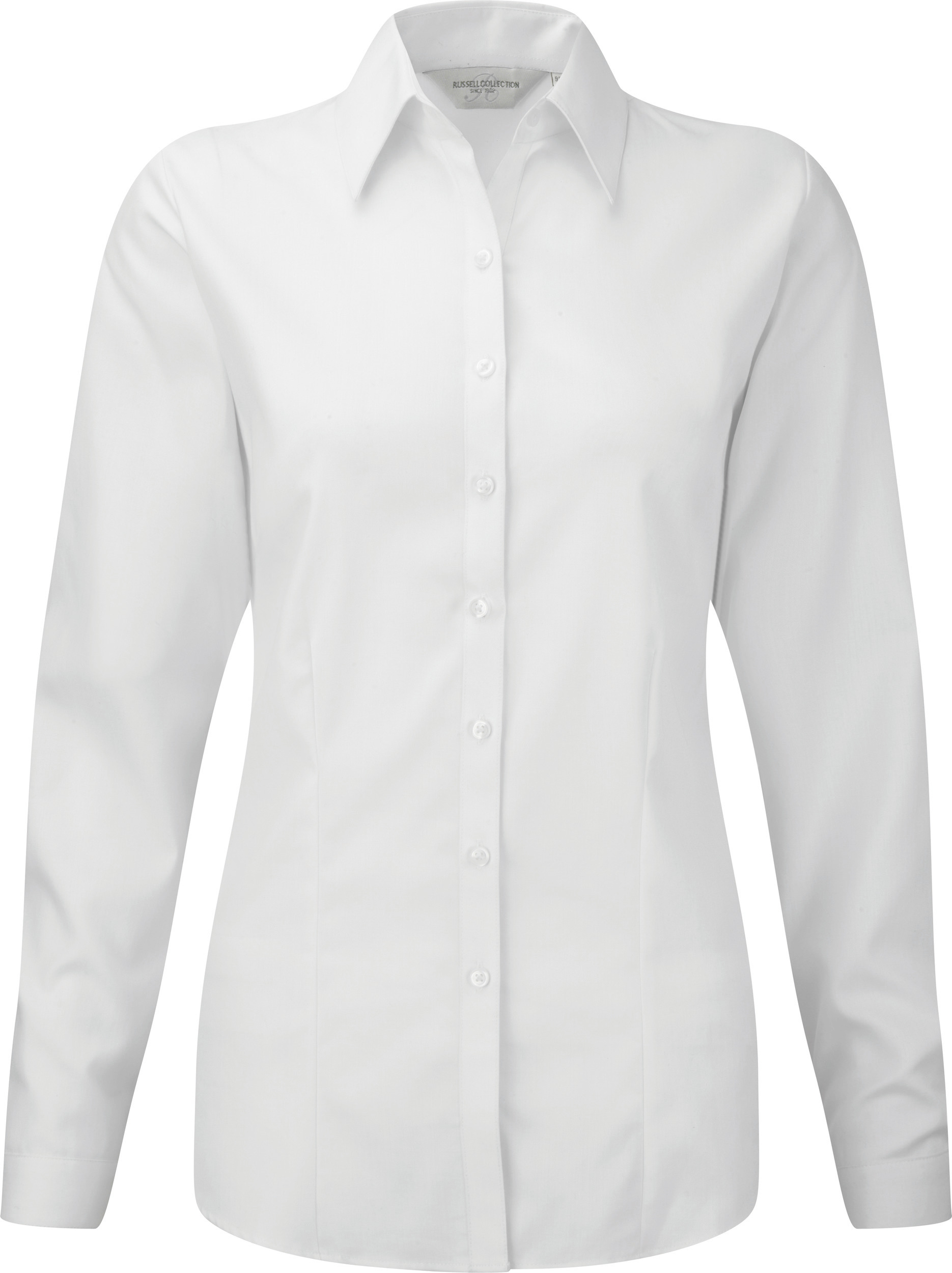 Russell Collection RU962F - CHEMISE FEMME MANCHE LONGUES À CHEVRONS