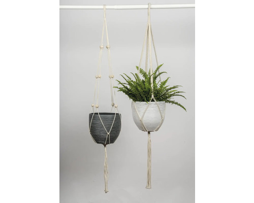 Le Havre keramische bloempot, Ø 14 cm, H 12 cm, grijs