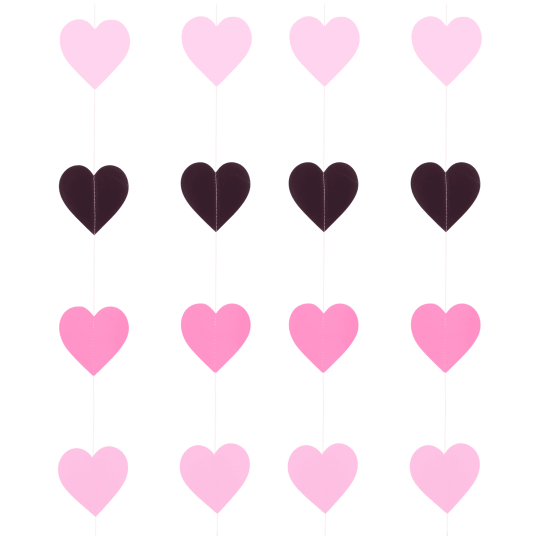 Hartjesslingers 165 cm | 8 stuks | diverse kleuren