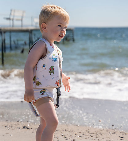 Filibabba Schwimmweste - 1-2 Jahre - UV50+ - Dino Strand
