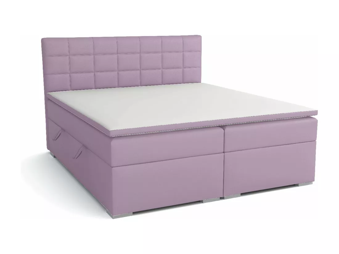 LIT BOXSPRING avec rangements pour la literie Torland, 160x200 cm, Jasmine 62 (Brun violacé foncé)