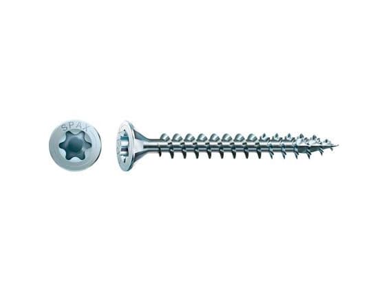 SPAX 1191010300203, Skru, Stål, Zink, Tre, Flathode, Torx, Blå