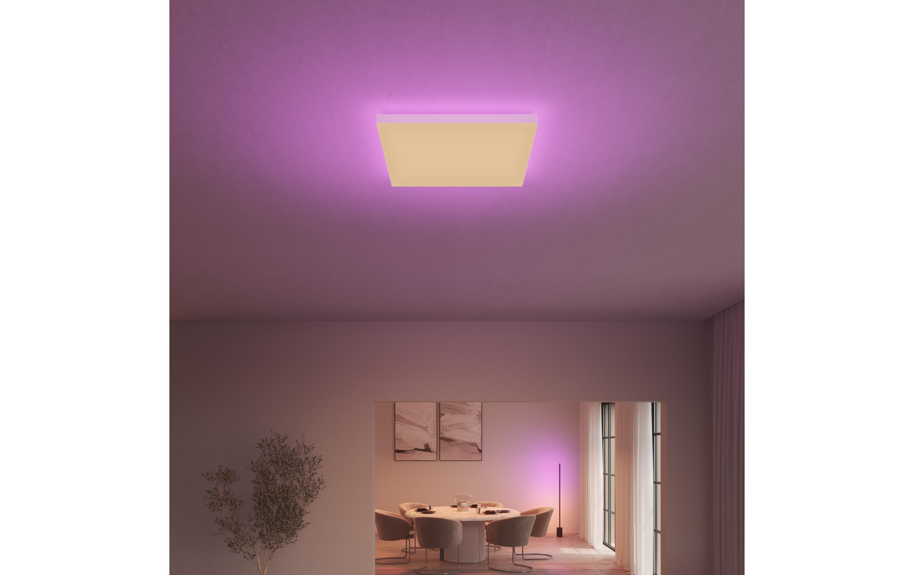 Deckenleuchte White & Color Ambiance Datura 600 x 600 mm<br>Smartes Deckenpaneel mit Hintergrundbeleuchtung