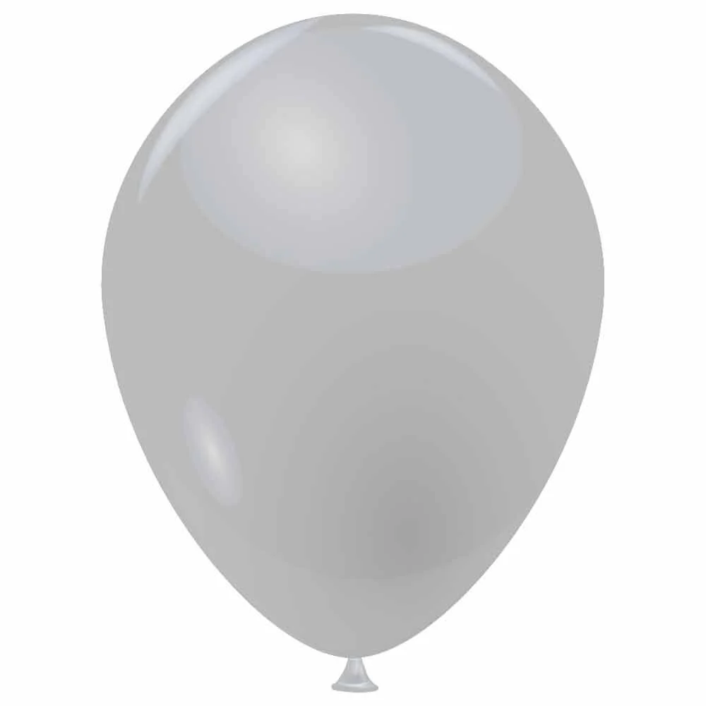 Ballon gris en latex x 20