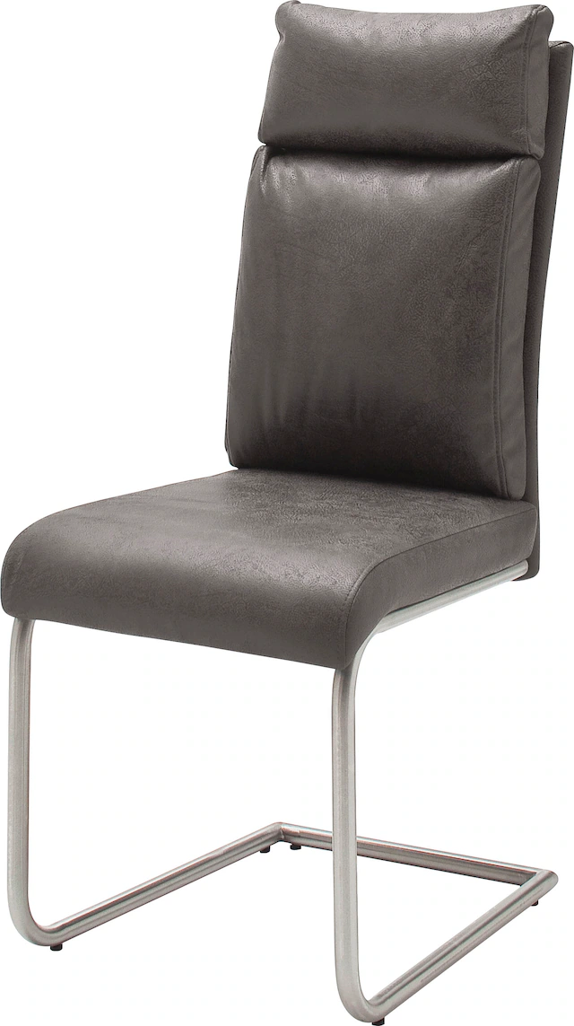 MCA furniture Freischwinger »PIA« (Set) 2 Stk.Stuhl belastbar bis 120 kg, Kissenoptik