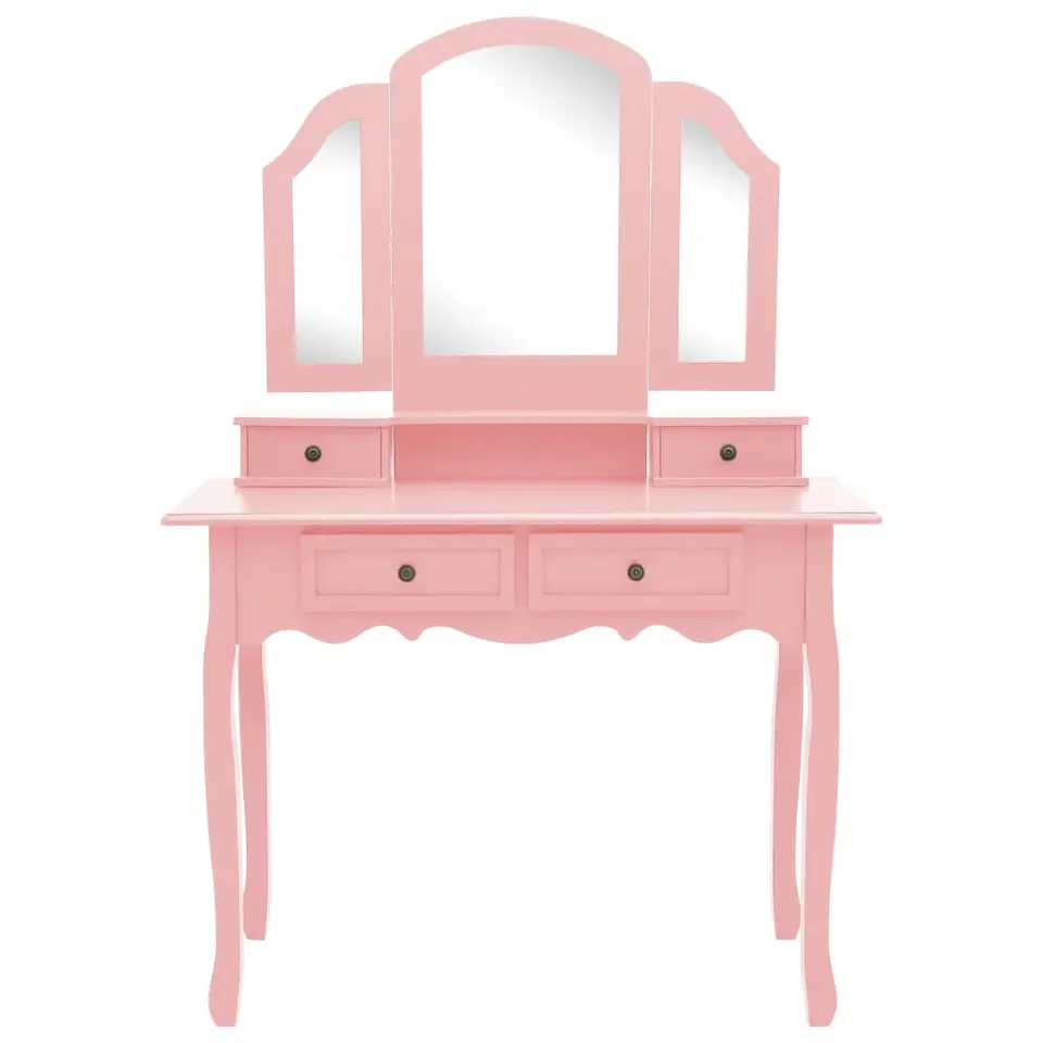 vidaXL - Kaptafel - Roze - Hout