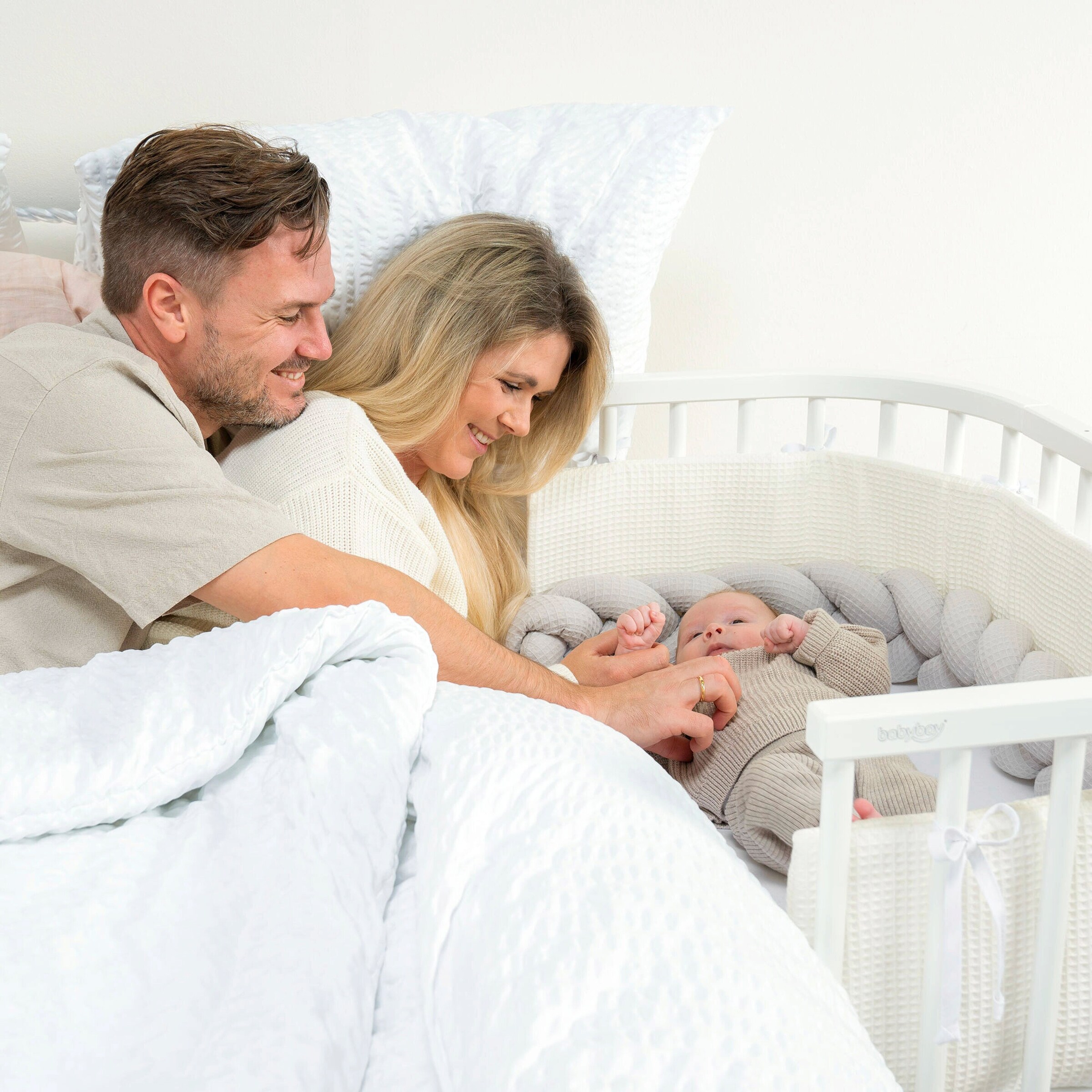 babybay® Nestchen Waffelpiqué passend für Modell Original ivory