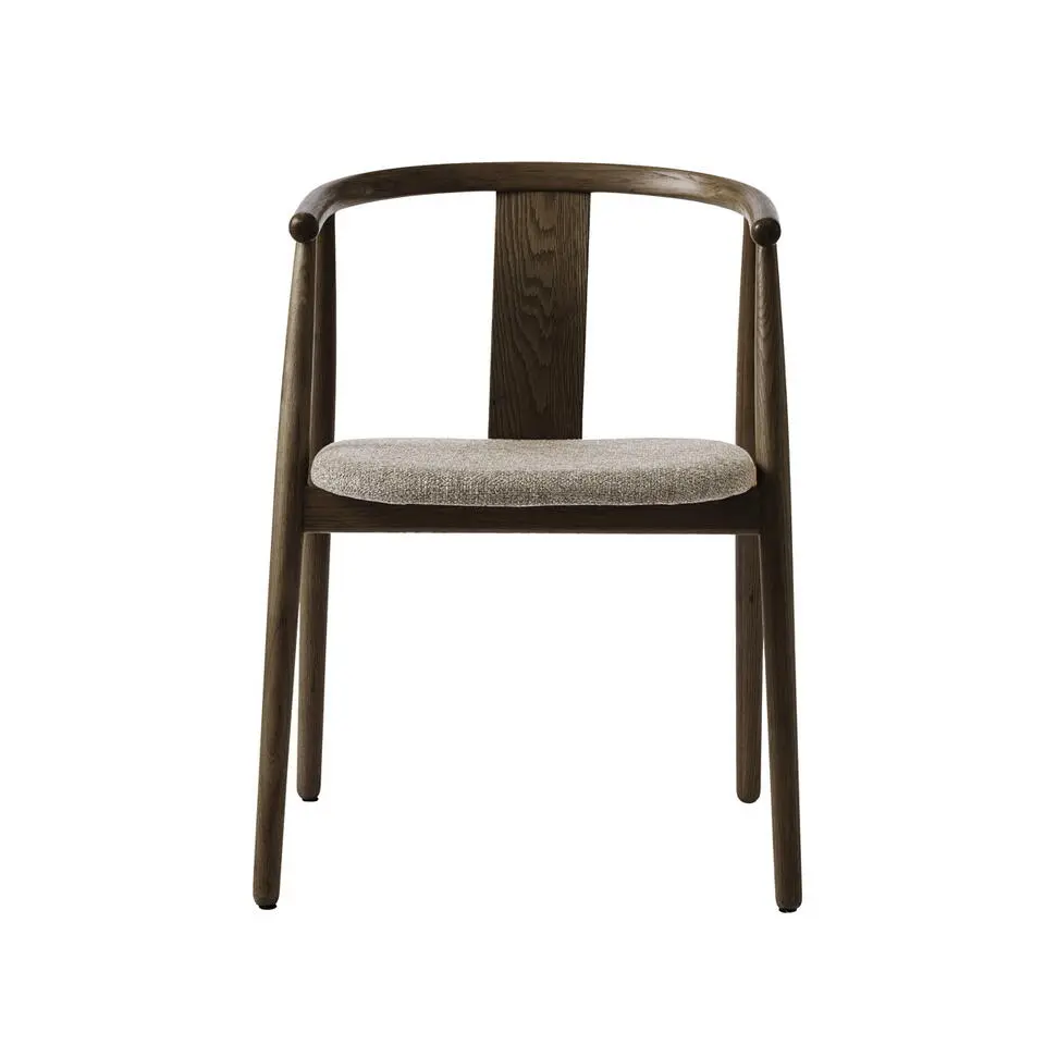 Eetkamerstoel Donkerbruin/Bruin Eikenhout - 52x59x76,6cm - Relate - Set van 2