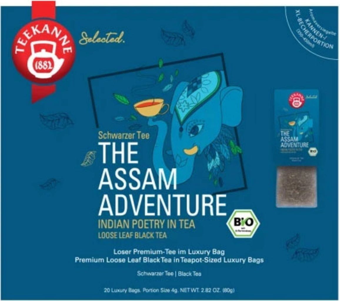 TEEKANNE  Bio Luxury Bag Assam Adventure, 20 Beutel (80 g)